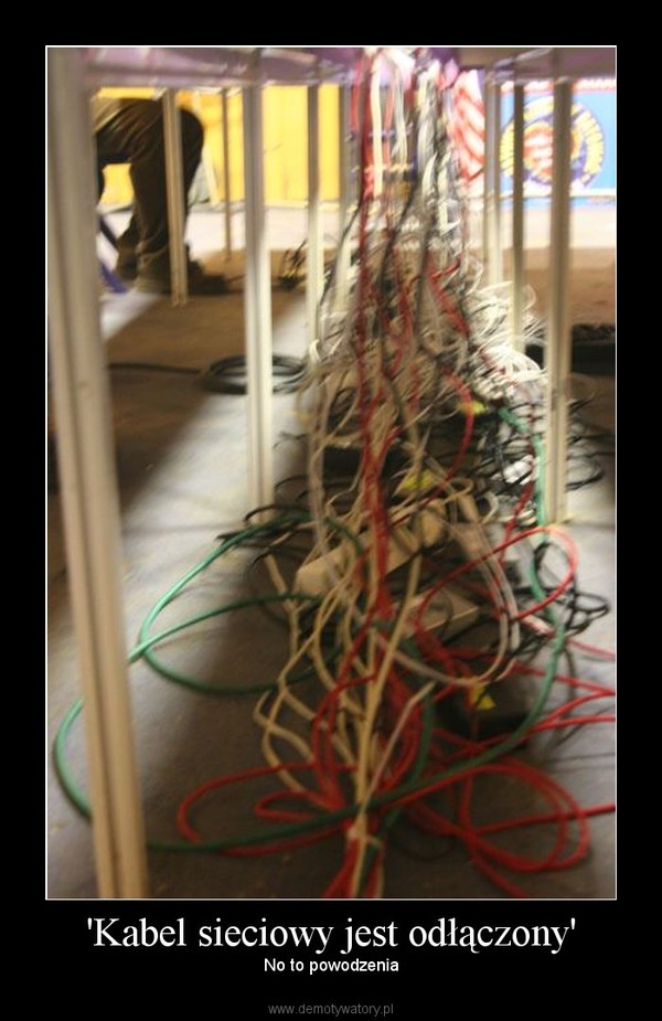 'Kabel sieciowy jest odłączony'