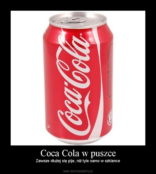 Coca Cola w puszce