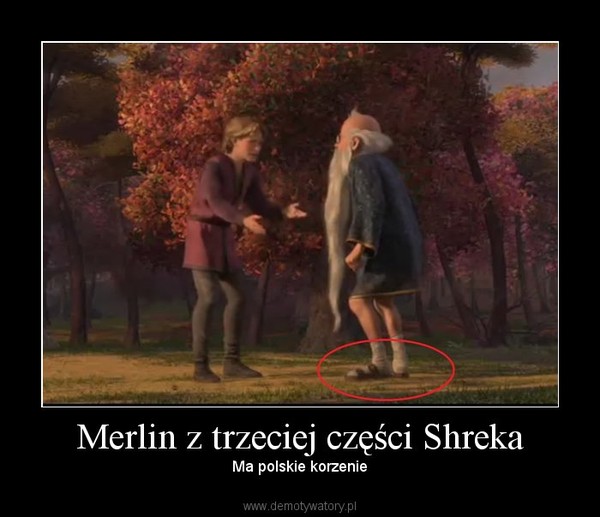 Merlin z trzeciej części Shreka – Ma polskie korzenie 