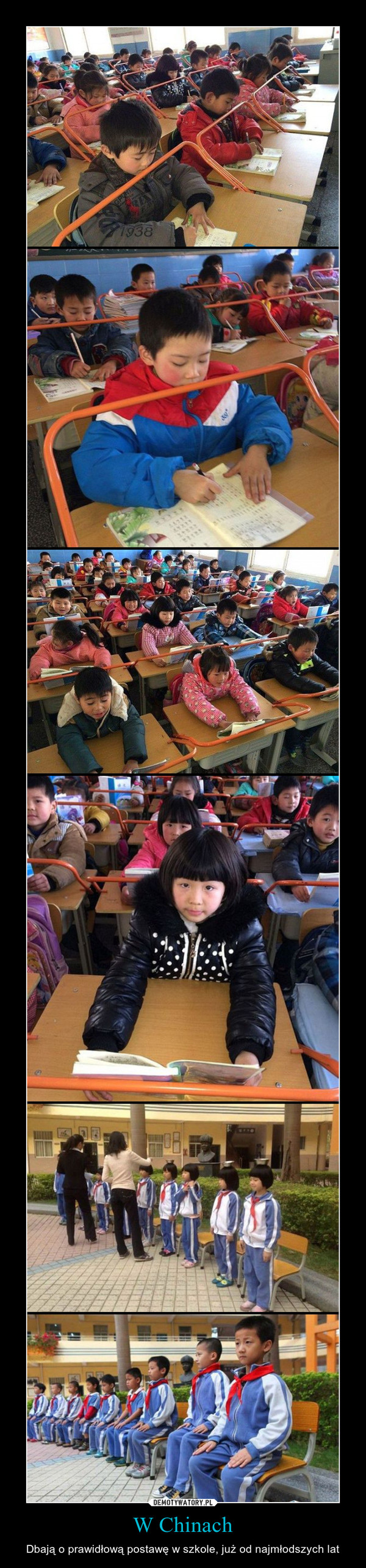W Chinach – Dbają o prawidłową postawę w szkole, już od najmłodszych lat 