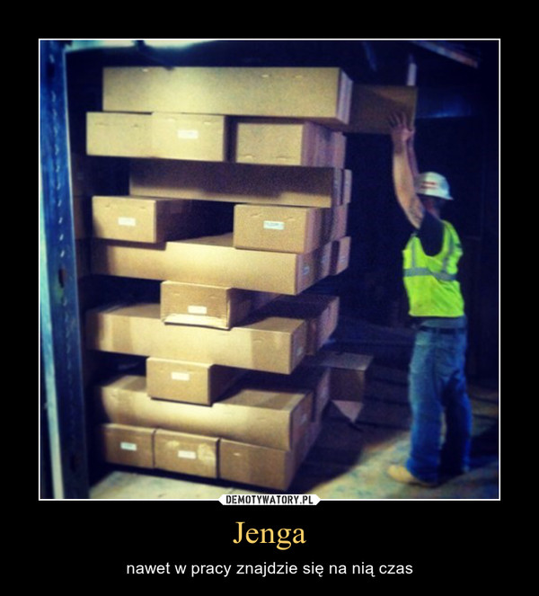 Jenga – nawet w pracy znajdzie się na nią czas 