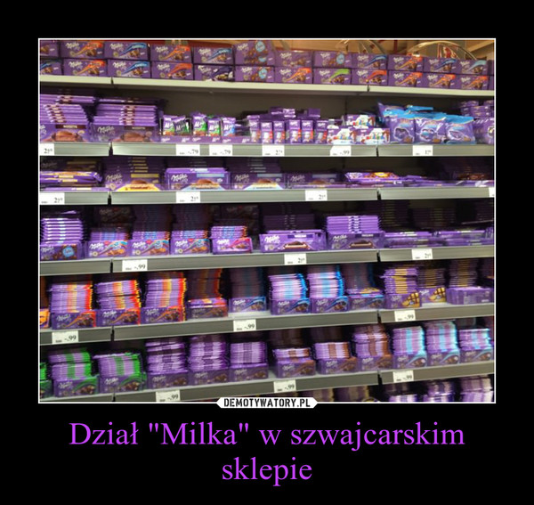 Dział "Milka" w szwajcarskim sklepie