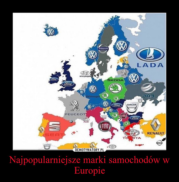 Najpopularniejsze marki samochodów w Europie –  