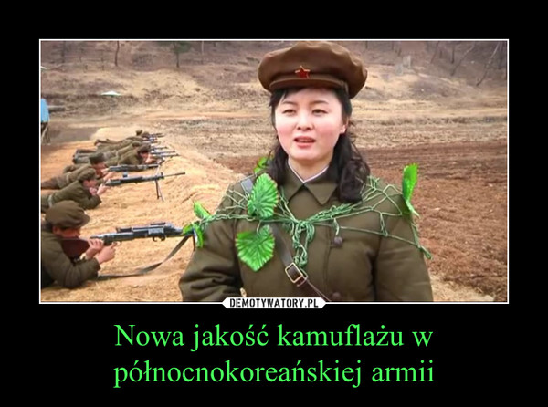 Nowa jakość kamuflażu w północnokoreańskiej armii –  
