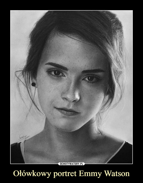 Ołówkowy portret Emmy Watson