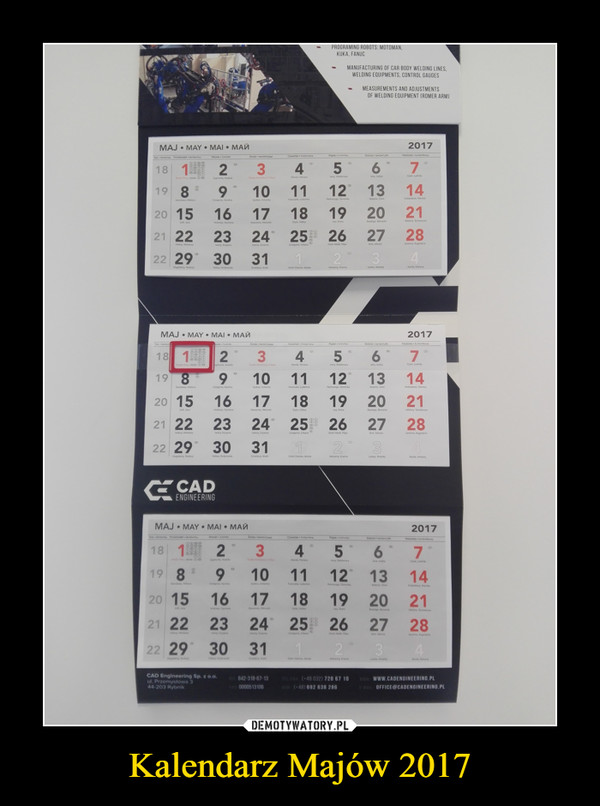 Kalendarz Majów 2017 –  