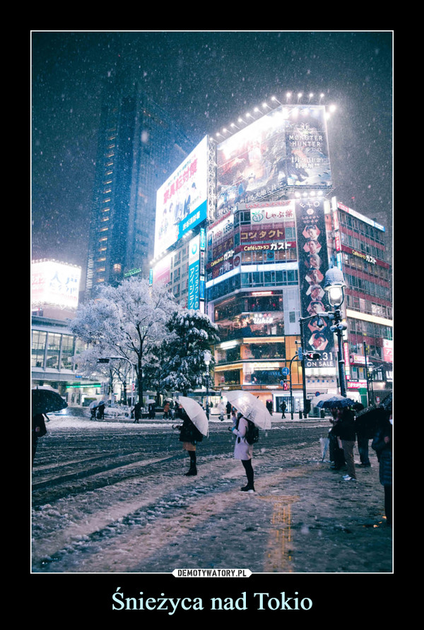 Śnieżyca nad Tokio