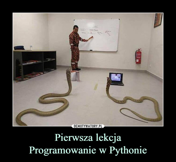 Pierwsza lekcja
Programowanie w Pythonie