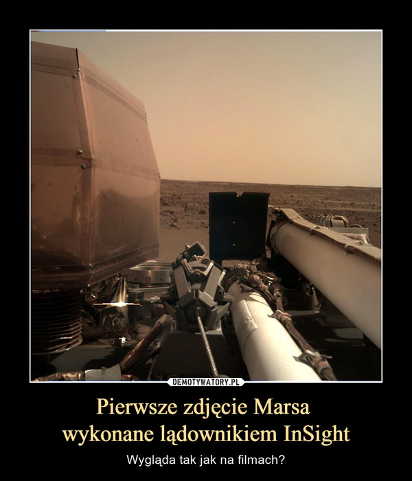 Pierwsze zdjęcie Marsa 
wykonane lądownikiem InSight