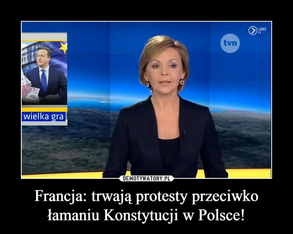Francja: trwają protesty przeciwko łamaniu Konstytucji w Polsce!