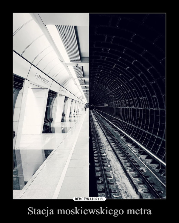 Stacja moskiewskiego metra –  