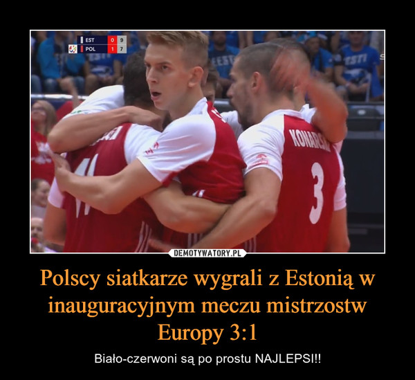 Polscy siatkarze wygrali z Estonią w inauguracyjnym meczu mistrzostw Europy 3:1