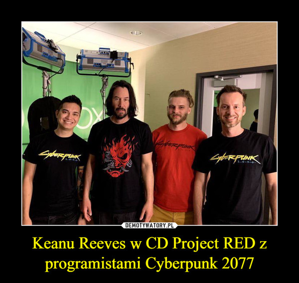 Keanu Reeves w CD Project RED z programistami Cyberpunk 2077 –  