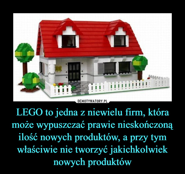 LEGO to jedna z niewielu firm, która może wypuszczać prawie nieskończoną ilość nowych produktów, a przy tym właściwie nie tworzyć jakichkolwiek nowych produktów –  