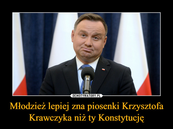 Młodzież lepiej zna piosenki Krzysztofa Krawczyka niż ty Konstytucję –  