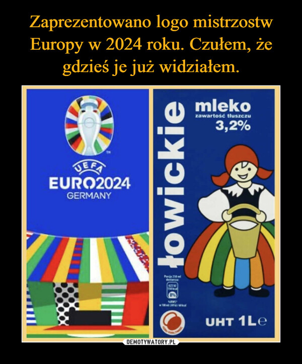 Zaprezentowano logo mistrzostw Europy w 2024 roku. Czułem, że gdzieś je już widziałem.
