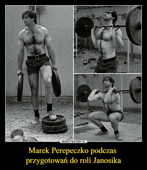 Marek Perepeczko podczas przygotowań do roli Janosika –  