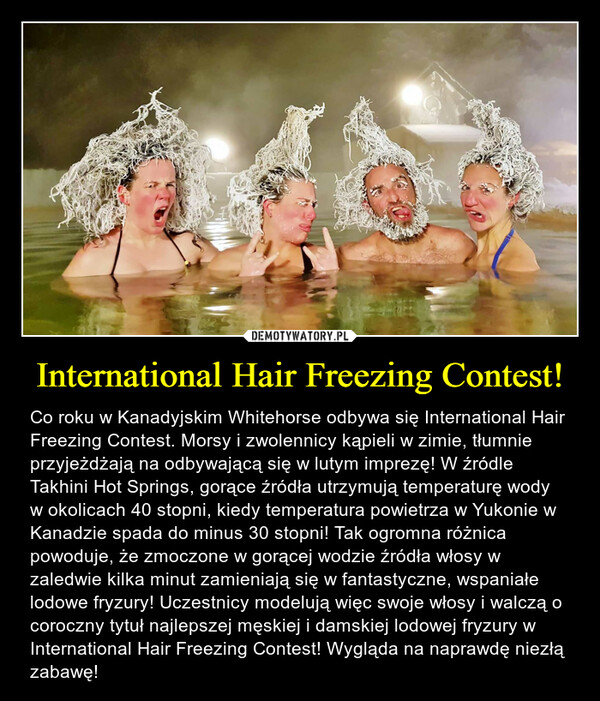 International Hair Freezing Contest!