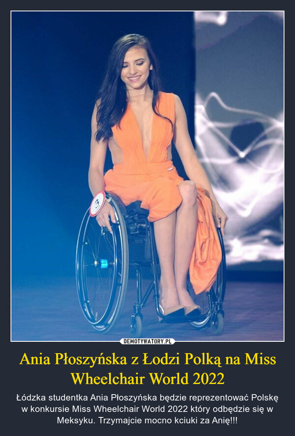 Ania Płoszyńska z Łodzi Polką na Miss Wheelchair World 2022