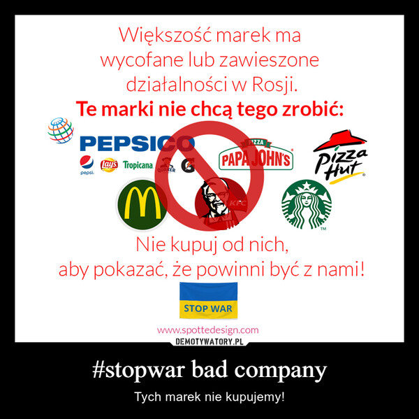#stopwar bad company