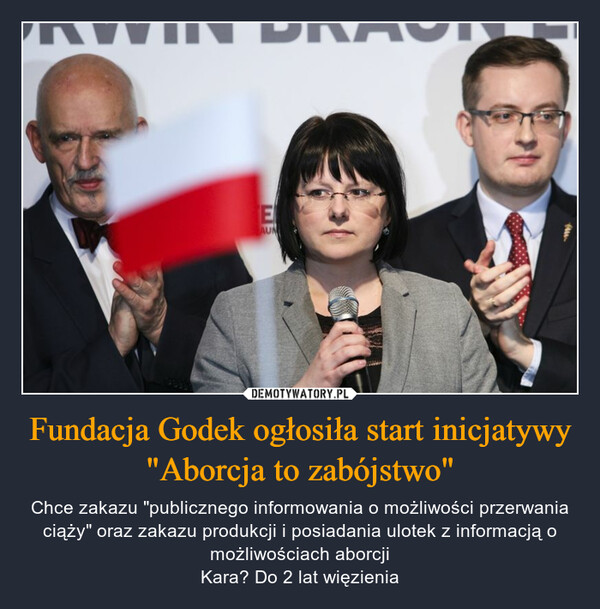 Fundacja Godek ogłosiła start inicjatywy "Aborcja to zabójstwo"