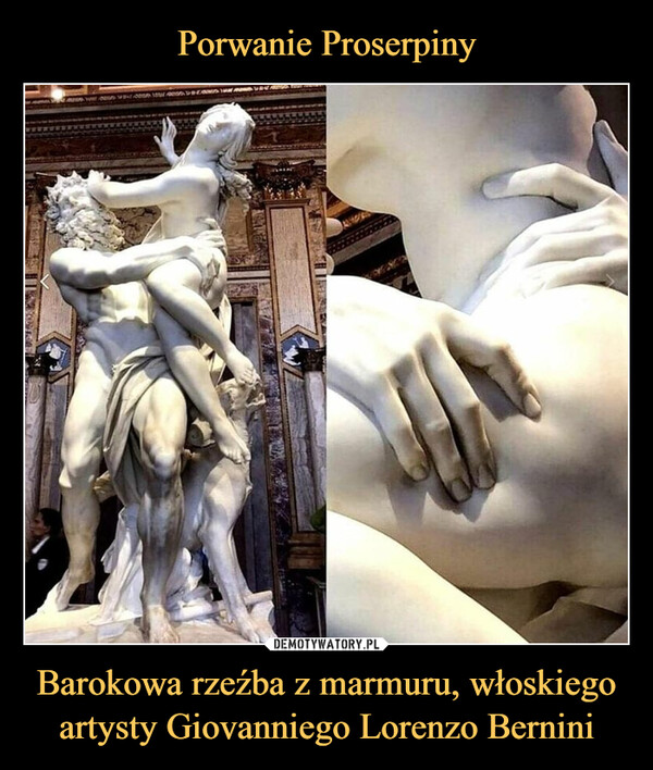 Barokowa rzeźba z marmuru, włoskiegoartysty Giovanniego Lorenzo Bernini –  