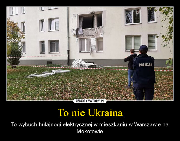 To nie Ukraina – To wybuch hulajnogi elektrycznej w mieszkaniu w Warszawie na Mokotowie 