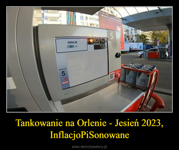Tankowanie na Orlenie - Jesień 2023, InflacjoPiSonowane –  