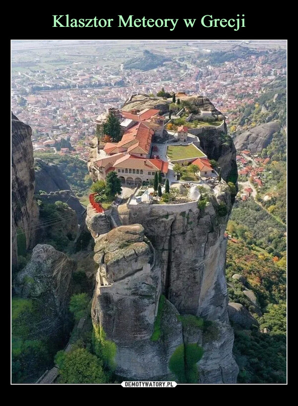Klasztor Meteory w Grecji