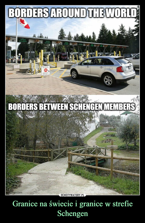 Granice na świecie i granice w strefie Schengen