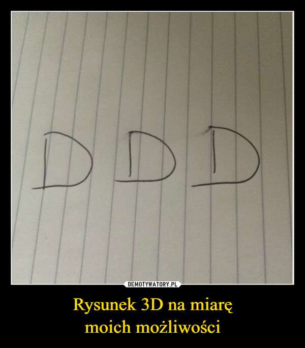 Rysunek 3D na miaręmoich możliwości –  DDD