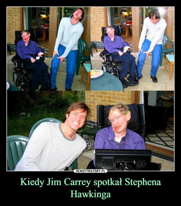 Kiedy Jim Carrey spotkał Stephena Hawkinga –  