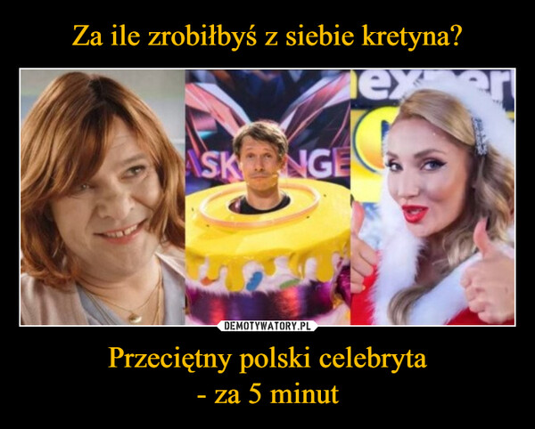 Przeciętny polski celebryta- za 5 minut –  exCSKINGE