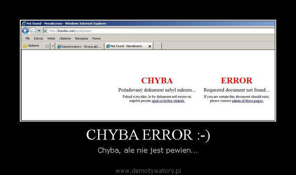 CHYBA ERROR :-)